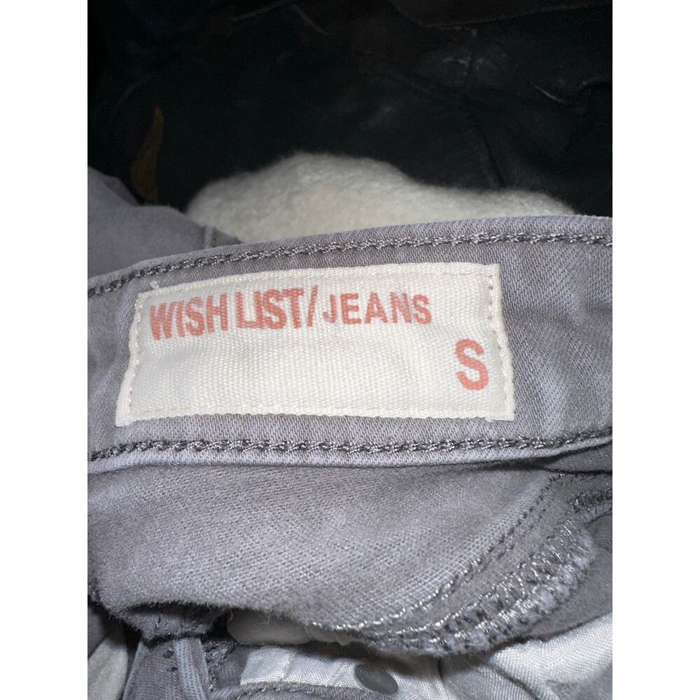 WishList Moto Style Gray Jeans with Ankle Zippers - Size Small - Picture 9 of 9